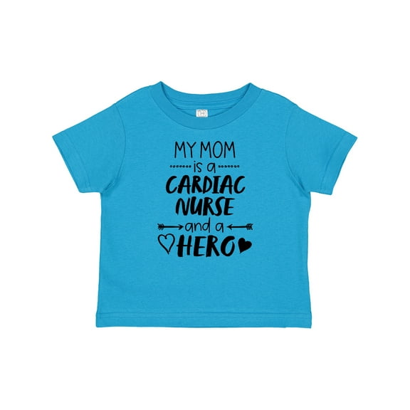 Inktastic My Mom is a Cardiac Nurse and a Hero Boys or Girls Baby T-Shirt