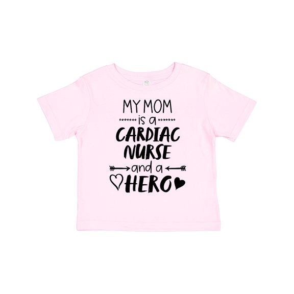 Inktastic My Mom is a Cardiac Nurse and a Hero Boys or Girls Toddler T-Shirt