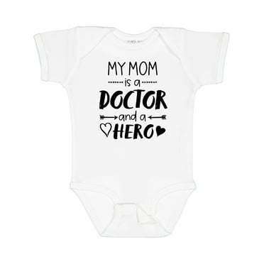Inktastic My Mom is a Doctor and a Hero Boys or Girls Baby Bodysuit