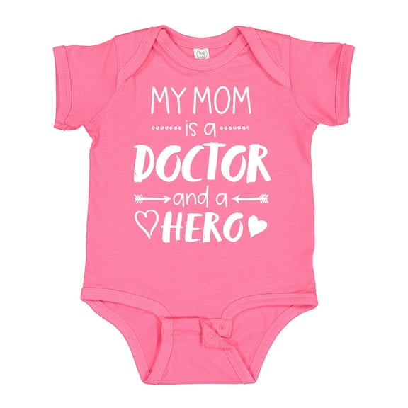 Inktastic My Mom is a Doctor and a Hero Boys or Girls Baby Bodysuit