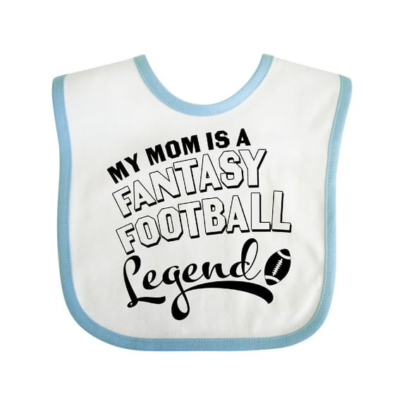 Inktastic My Mom is a Fantasy Football Legend Boys or Girls Baby Bib