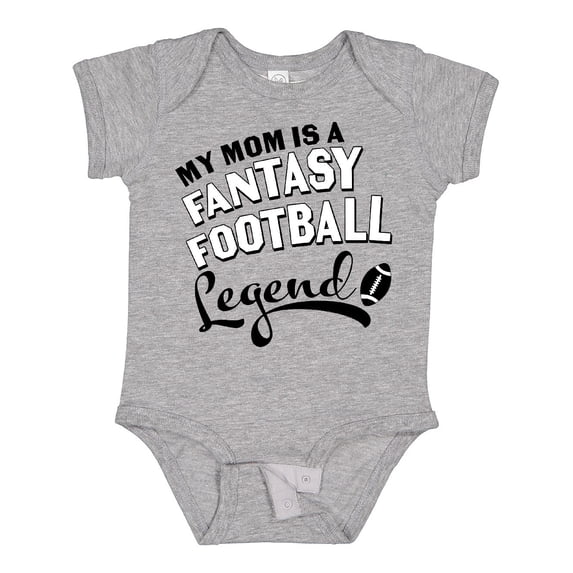 Inktastic My Mom is a Fantasy Football Legend Boys or Girls Baby Bodysuit