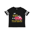 thumbnail image 1 of Inktastic My Mom is a Firefighter with Fire Truck Boys or Girls Toddler T-Shirt, 1 of 5