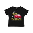 thumbnail image 1 of Inktastic My Mom is a Firefighter with Fire Truck Boys or Girls Toddler T-Shirt, 1 of 5