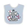 thumbnail image 1 of Inktastic My Mom is a Nurse Boys or Girls Baby Bib, 1 of 4