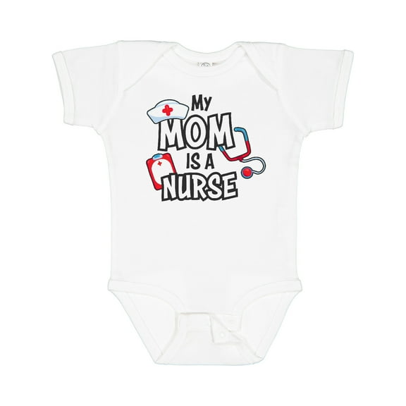Inktastic My Mom is a Nurse Boys or Girls Baby Bodysuit