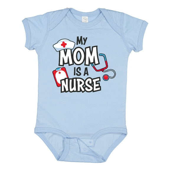 Inktastic My Mom is a Nurse Boys or Girls Baby Bodysuit