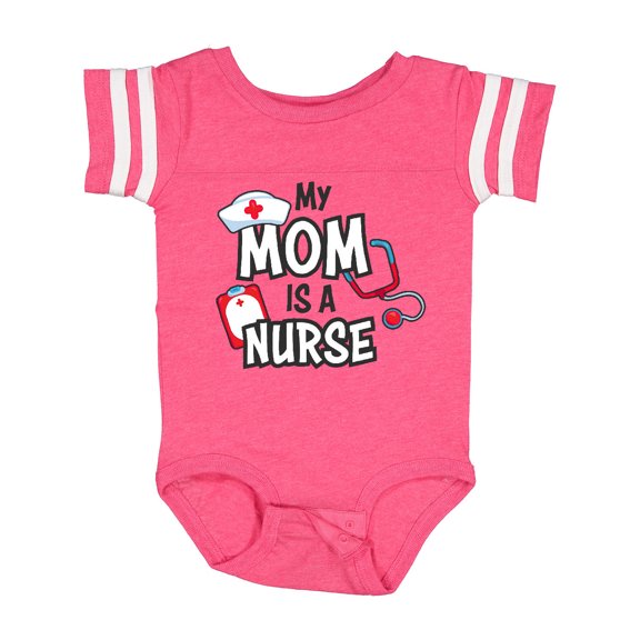 Inktastic My Mom is a Nurse Boys or Girls Baby Bodysuit