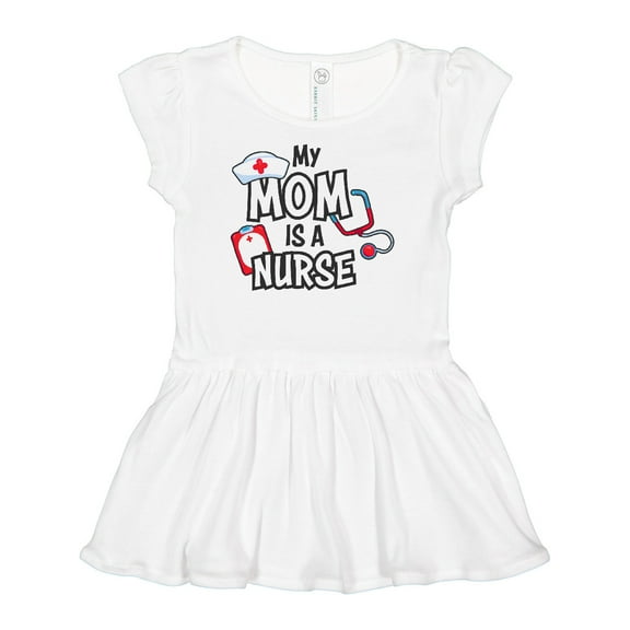 Inktastic My Mom is a Nurse Girls Baby Dress