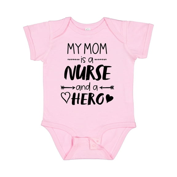Inktastic My Mom is a Nurse and a Hero Boys or Girls Baby Bodysuit