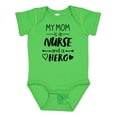 thumbnail image 1 of Inktastic My Mom is a Nurse and a Hero Boys or Girls Baby Bodysuit, 1 of 5