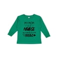 thumbnail image 1 of Inktastic My Mom is a Nurse and a Hero Boys or Girls Long Sleeve Toddler T-Shirt, 1 of 5