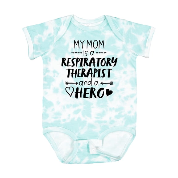 Inktastic My Mom is a Respiratory Therapist and a Hero Boys or Girls Baby Bodysuit