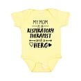 thumbnail image 1 of Inktastic My Mom is a Respiratory Therapist and a Hero Boys or Girls Baby Bodysuit, 1 of 5