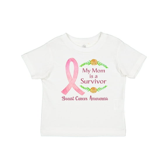 Inktastic My Mom is a Survivor Breast Cancer Awareness Boys or Girls Baby T-Shirt