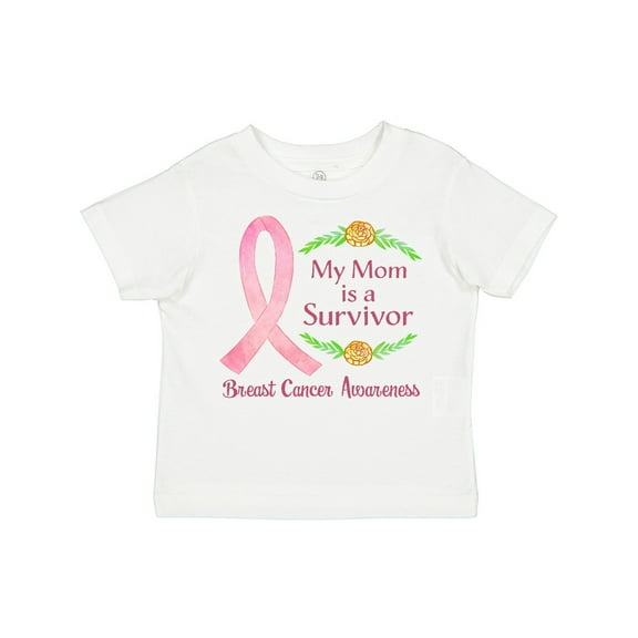 Inktastic My Mom is a Survivor Breast Cancer Awareness Boys or Girls Toddler T-Shirt