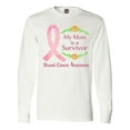 thumbnail image 1 of Inktastic My Mom is a Survivor Breast Cancer Awareness Long Sleeve T-Shirt, 1 of 5