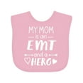 thumbnail image 1 of Inktastic My Mom is an EMT and a Hero Boys or Girls Baby Bib, 1 of 4