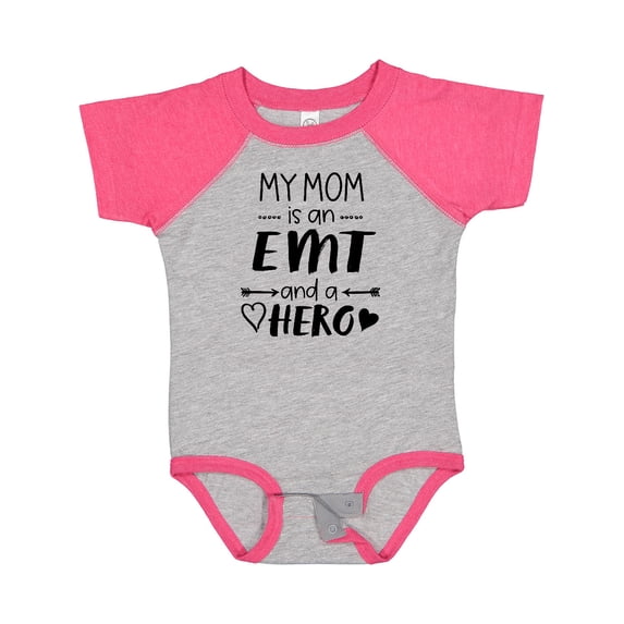 Inktastic My Mom is an EMT and a Hero Boys or Girls Baby Bodysuit