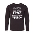 thumbnail image 1 of Inktastic My Mom is an EMT and a Hero Long Sleeve Youth T-Shirt, 1 of 5