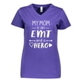 thumbnail image 1 of Inktastic My Mom is an EMT and a Hero Women's V-Neck T-Shirt, 1 of 5