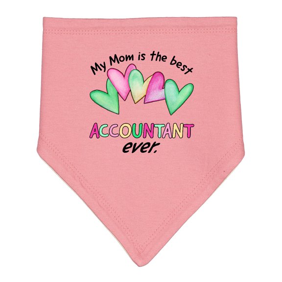 Inktastic My Mom is the Best Accountant Ever Baby Bandana Bib