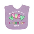 thumbnail image 1 of Inktastic My Mom is the Best Accountant Ever Boys or Girls Baby Bib, 1 of 4