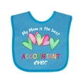 thumbnail image 1 of Inktastic My Mom is the Best Accountant Ever Boys or Girls Baby Bib, 1 of 4