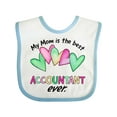 thumbnail image 1 of Inktastic My Mom is the Best Accountant Ever Boys or Girls Baby Bib, 1 of 4