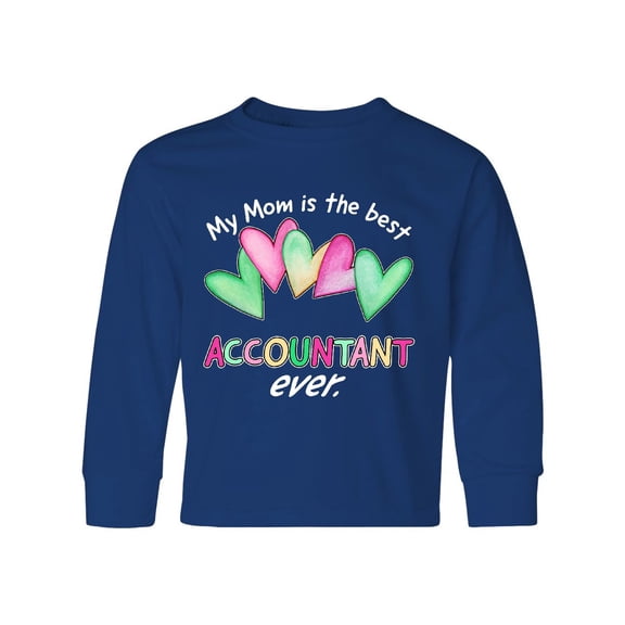 Inktastic My Mom is the Best Accountant Ever Long Sleeve Youth T-Shirt