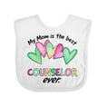 thumbnail image 1 of Inktastic My Mom is the Best Counselor Ever Boys or Girls Baby Bib, 1 of 4
