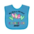 thumbnail image 1 of Inktastic My Mom is the Best Counselor Ever Boys or Girls Baby Bib, 1 of 4