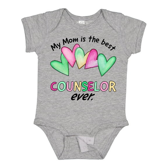 Inktastic My Mom is the Best Counselor Ever Boys or Girls Baby Bodysuit