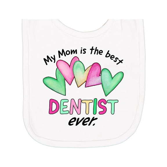 Inktastic My Mom is the Best Dentist Ever Newborn Bib