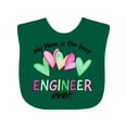 thumbnail image 1 of Inktastic My Mom is the Best Engineer Ever Boys or Girls Baby Bib, 1 of 4