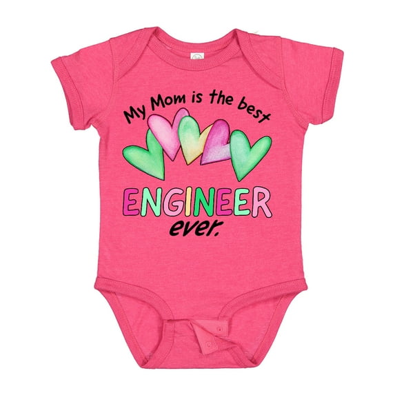 Inktastic My Mom is the Best Engineer Ever Boys or Girls Baby Bodysuit