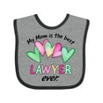 thumbnail image 1 of Inktastic My Mom is the Best Lawyer Ever Boys or Girls Baby Bib, 1 of 4