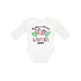 thumbnail image 1 of Inktastic My Mom is the Best Lawyer Ever Boys or Girls Long Sleeve Baby Bodysuit, 1 of 5