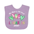 thumbnail image 1 of Inktastic My Mom is the Best Librarian Ever Boys or Girls Baby Bib, 1 of 4