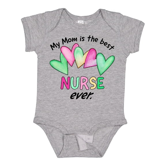 Inktastic My Mom is the Best Nurse Ever Boys or Girls Baby Bodysuit
