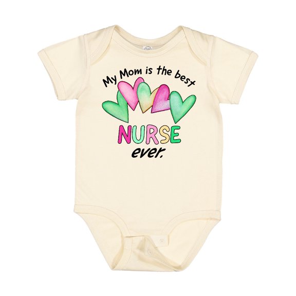Inktastic My Mom is the Best Nurse Ever Boys or Girls Baby Bodysuit