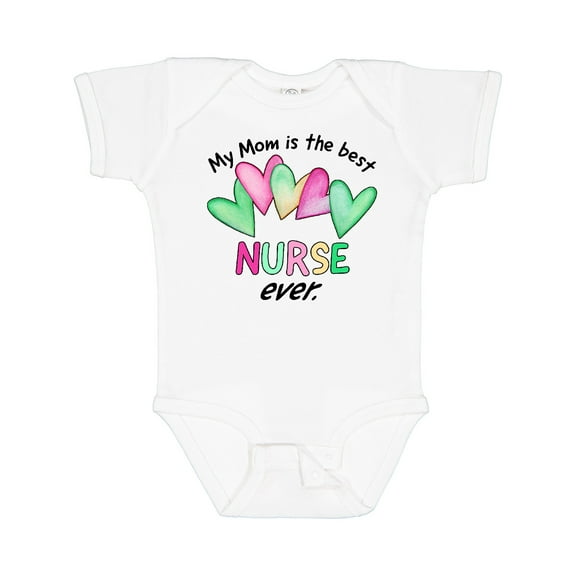 Inktastic My Mom is the Best Nurse Ever Boys or Girls Baby Bodysuit