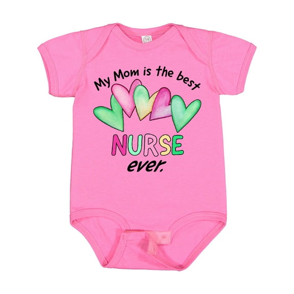 Inktastic My Mom is the Best Nurse Ever Boys or Girls Baby Bodysuit