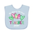 thumbnail image 1 of Inktastic My Mom is the Best Teacher Ever Boys or Girls Baby Bib, 1 of 4
