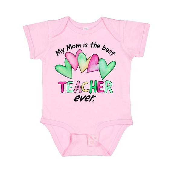 Inktastic My Mom is the Best Teacher Ever Boys or Girls Baby Bodysuit