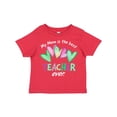 thumbnail image 1 of Inktastic My Mom is the Best Teacher Ever Boys or Girls Toddler T-Shirt, 1 of 5