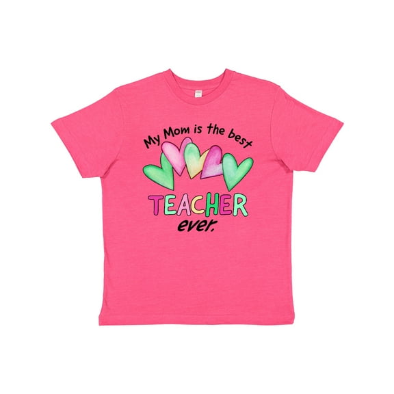Inktastic My Mom is the Best Teacher Ever Youth T-Shirt
