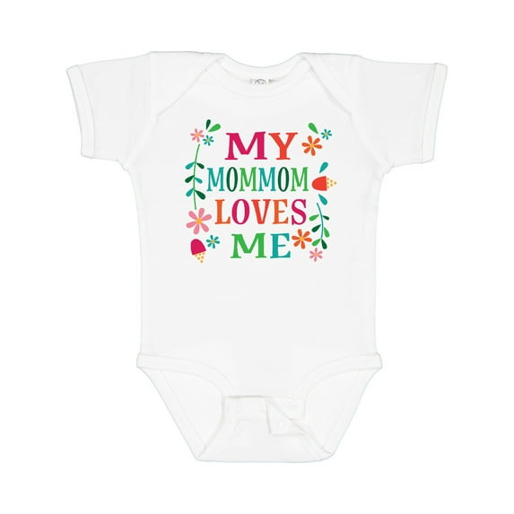 Inktastic My MomMom Loves Me Girls Girls Baby Bodysuit