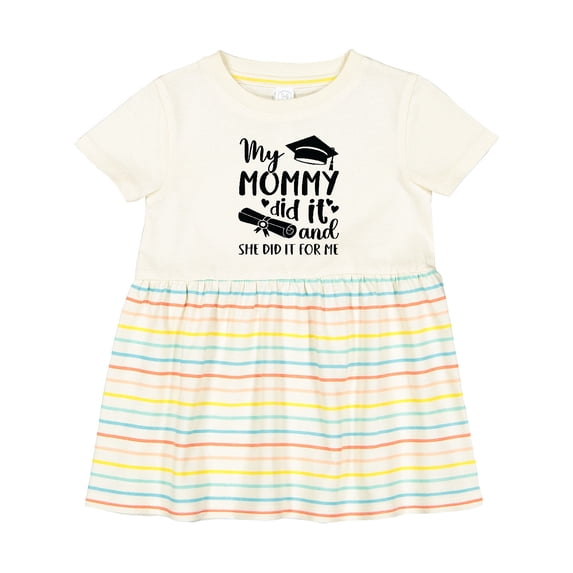 Inktastic My Mommy Did It Graduation Girls Baby Dress
