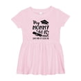 thumbnail image 1 of Inktastic My Mommy Did It Graduation Girls Baby Dress, 1 of 5